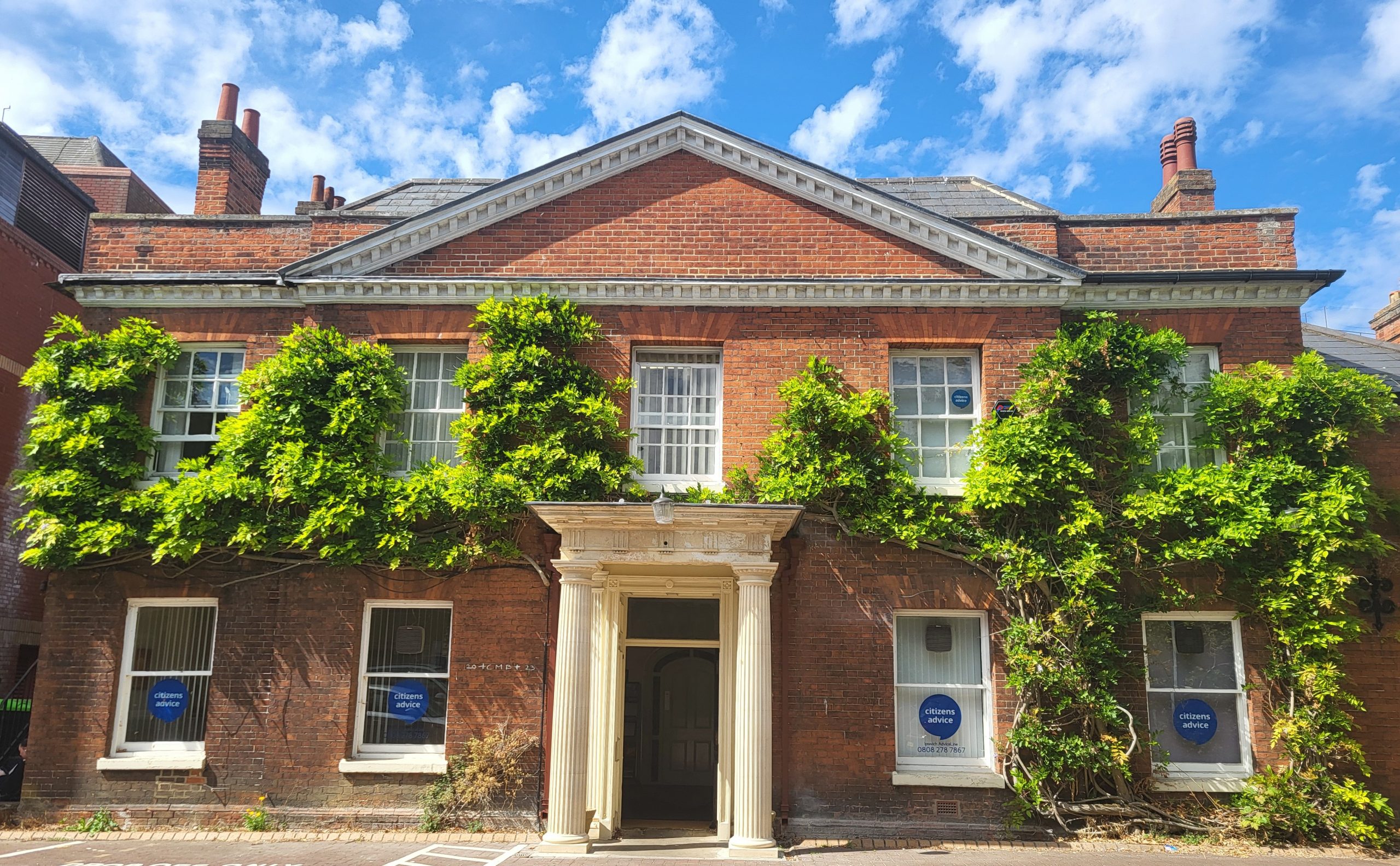 photograph of newly refurbished frontage of Tower House