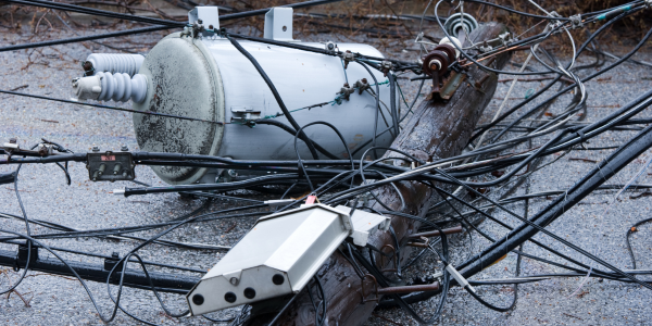 Electrical cabling on the ground